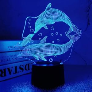 Lightzz 2 3D Dolphin Lamps